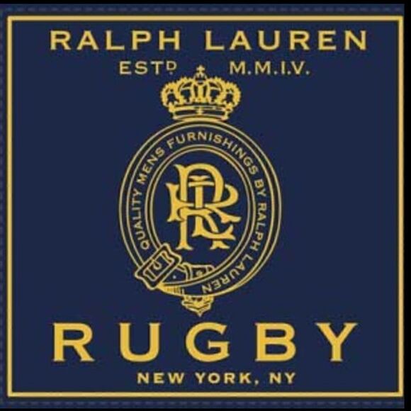 Rugby Ralph Lauren Fall 2008 Black, Navy, White & Yellow Stretch Polo Shirt - Picture 4 of 16